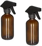 Relaxdays Spr&uuml;hflasche Glas, 2er Set, 230 ml, Nebel & Strahl, Spritzflasche f&uuml;r