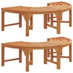 vidaXL Baumbank 160 cm Massivholz Eukalyptus