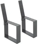 ML-Design Bankbeine 2er Set 40x78,5 cm Anthrazit | Stahl massiv, wetterfest,
