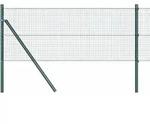 vidaXL Zaunpfosten Gr&uuml;n 25 x 0,5 m (19 x 19 mm Maschenweite) Stahl