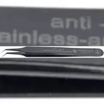 BERNSTEIN ESD SMD Pinzette 110mm Form 4b Edelstahl Winkel 40&deg; sehr spitz,