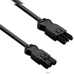 helos Ger&auml;teverl&auml;ngerung GST18 kompatibel Stecker auf Buchse schwarz 1,5m