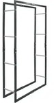 vidaXL Brennholzregal Schwarz 80&times;25&times;150 cm Stahl