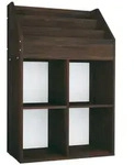 vidaXL Kinder-B&uuml;cherregal R&auml;uchereiche 71x30x114 cm Spanplatte