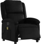 vidaXL Massagesessel Elektrisch Schwarz Kunstleder