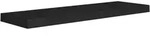 vidaXL Schweberegal Schwarz 80x23,5x3,8 cm MDF