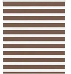 vidaXL Doppelrollo Braun 120x100 cm Stoffbreite 115,9 cm Polyester