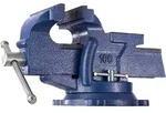TecTake GmbH tectake Schraubstock 360&deg; drehbar mit Amboss Blau
