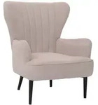 Mendler Lounge-Sessel HWC-K37, Cocktail-/Ohrensessel Polsterstuhl Retro Vintage...