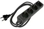 HQ Power Steckdosenleiste, 4 Schutzkontakt-Steckdosen, Kabel 5 m, 3G1.5,