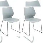 CLP 2er Set Stuhl Houma grau