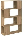 vidaXL TV-Schrankset Wandmontiert Braun 80 x 24 x 125 cm Holzwerkstoff