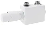 LuxeBath Ventil-Armaturen Set Multiblock Wei&szlig; Universal, Eck- & Durchgangsform,