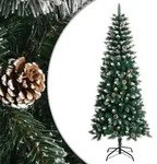 vidaXL K&uuml;nstlicher Weihnachtsbaum mit St&auml;nder Gr&uuml;n 180 cm PVC