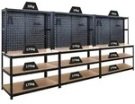 Proregal Mega Deal | 3x Profi Werkbank GIANT BEAST mit Lochwand | HxBxT 180x120x60cm