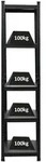 PROREGAL All Black Series Schwerlastregal Ragnar | HxBxT 180x45x45cm | Fachlast...
