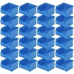 24x Sichtbox"PROFI" LB 6, LxBxH 100x100x60 mm, Inhalt 0,3 Liter, blau