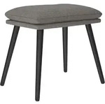 vidaXL Fu&szlig;hocker Hellgrau 45x29,5x35 cm Stoff