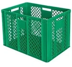 30 St&uuml;ck Eurobeh&auml;lter durchbrochen/B&auml;ckerkiste, LxBxH 600 x 400 x 410 mm,...