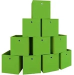 VCM Aufbewahrungsbox Boxas Gr&uuml;n H. 28 x B. 27 x T. 27 cm