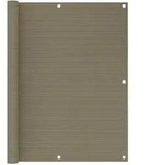vidaXL Balkon-Sichtschutz Taupe 120x600 cm HDPE