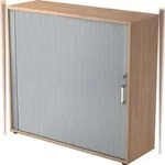b&uuml;m&ouml; Aktenschrank abschlie&szlig;bar mit Rollladen, Rollladenschrank f&uuml;r Ordner &...
