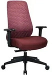 B&uuml;rostuhl / Drehstuhl Verviq R&uuml;cken 3D Netzstoff / Sitz Stoff bordeaux hjh...
