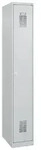 Spind Basis Plus, 1 Abteil, 185x30x50cm, hellgrau