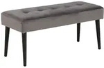 Ebuy24 Glory Sitzbank Velours grau.