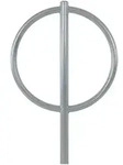 TRUTZHOLM Fahrradanlehnb&uuml;gel 115 x 76 cm Stahl feuerverzinkt &Oslash; 60 mm zum