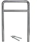 Baumarktplus Fahrradanlehnb&uuml;gel 118 x 78 cm Edelstahl &Oslash; 60 mm Einbetonieren