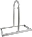 Baumarktplus Fahrradanlehnb&uuml;gel 90x84 cm Stahl feuerverzinkt &Oslash; 49 mm freistehend