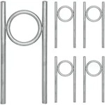 Baumarktplus 5x Fahrradanlehnb&uuml;gel 115 x 53 cm Stahl feuerverzinkt &Oslash; 60 mm