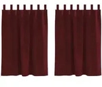 vidaXL Verdunkelungsvorh&auml;nge 2 pcs Weinrot 140 x 140 cm Samt