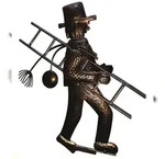 Westerholt 2102 Dachrinnen und Zaun-Figur Schonsteinfeger