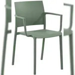 CLP Gartenstuhl Valtor Kunststoff HBT: 81x57x52 cm oliv