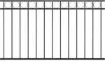 vidaXL Zaunelement Stahl 1,7x0,8 m Schwarz