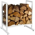 Relaxdays Kaminholzregal, Metall, modern, HBT: 62x60x49 cm, Brennholzregal f&uuml;r