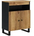vidaXL Sideboard mit 2 T&uuml;ren 60x33x75 cm Massivholz Mango