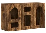 vidaXL Sideboard Ger&auml;ucherte Eiche 100 x 35 x 59 cm Holzwerkstoff