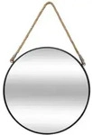 Atmosphera - Runder Metallspiegel mit Seil 55x3cm