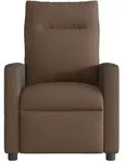 vidaXL Massagesessel Braun Stoff