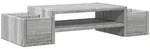 vidaXL Monitorst&auml;nder mit Stauraum Grau Sonoma 70x27x15 Holzwerkstoff