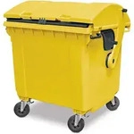 BRB 1100 Liter Gro&szlig;m&uuml;llbeh&auml;lter / M&uuml;llcontainer nach EN 840, MGB gelb