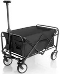 BigDean kompakter Bollerwagen faltbar schwarz bis 80kg belastbar &ndash; kleiner