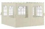 Outsunny-Pavillon-Seitenteile-302L x 1B x 205H cm-Cremewei&szlig;