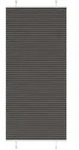 vidaXL Plissee Schwarz 90x200 cm Stoffbreite 89,4 cm Polyester