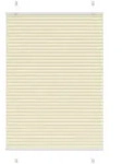 vidaXL Plissee Creme 90x100 cm Stoffbreite 89,4 cm Polyester