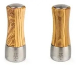 PEUGEOT M&uuml;hlenset 16cm Olivenholz Pfefferm&uuml;hle Salzm&uuml;hle Stahlmahlwerk MADRAS