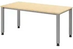 b&uuml;m&ouml; manuell h&ouml;henverstellbarer Schreibtisch 160x80 cm in Ahorn - PC Tisch